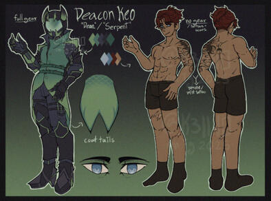 DC Original Character reference sheet / 2025