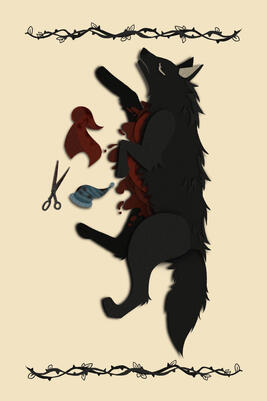 Little Red Riding Hood Interior Illustration - My version