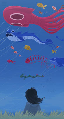 Childhood Memory - "Among the kites"