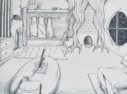 "Reynauld the fox", Room Illustration